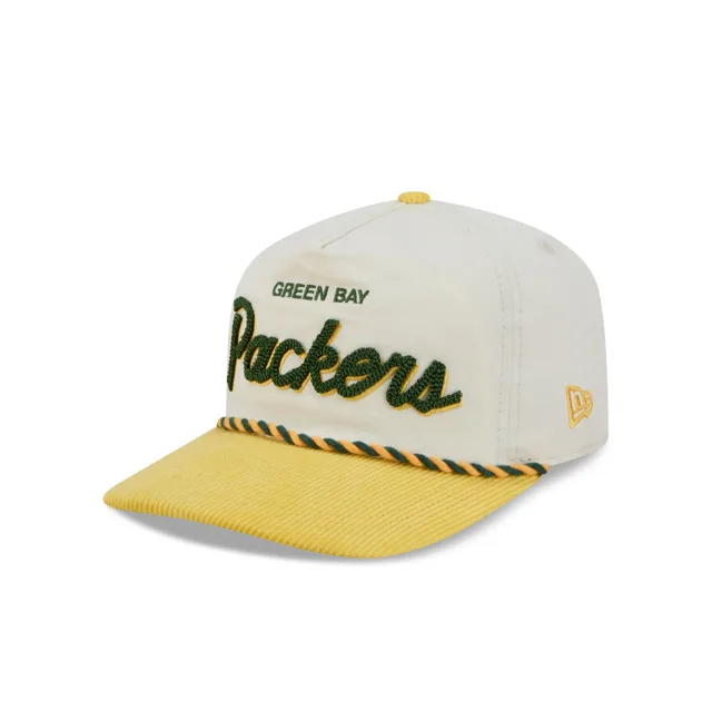 Green Bay Packers Pack Rétro Script Corde 19TWENTY Casquette Snapback