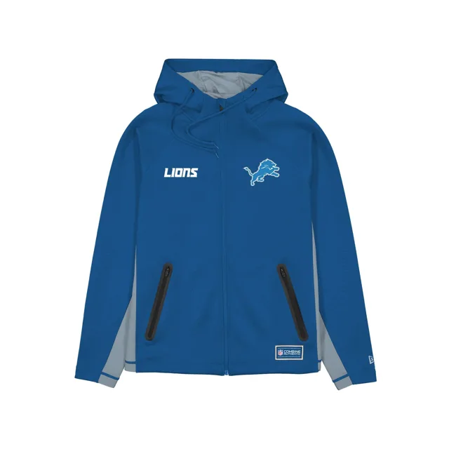 Detroit Lions Combine Sweat à capuche entièrement zippé