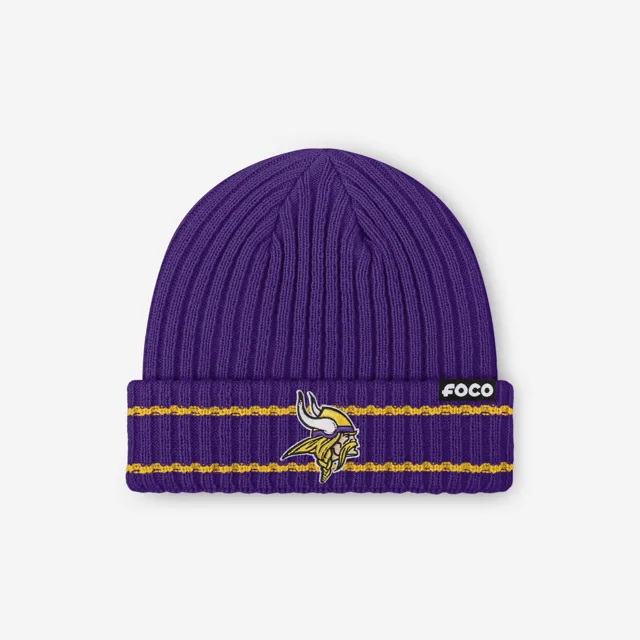 Bonnet côtelé avec logo principal Minnesota Vikings