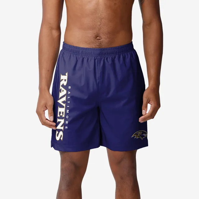 Baltimore Ravens Maillot de bain traditionnel avec mot-symbole solide