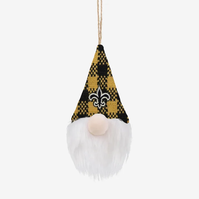 New Orleans Saints Chapeau à carreaux en peluche Gnome Ornement