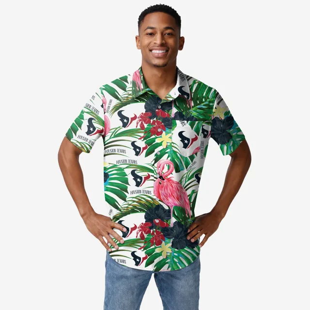 Houston Texans Chemise boutonnée flamant rose