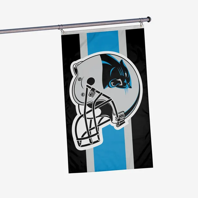 Casque Carolina Panthers Drapeau horizontal