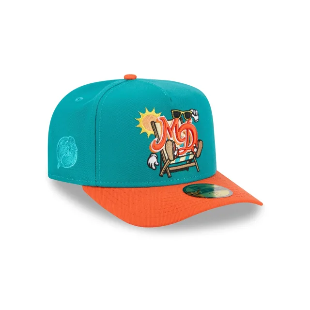 Miami Dolphins Dessin animé 59FIFTY A-Frame Chapeau ajusté