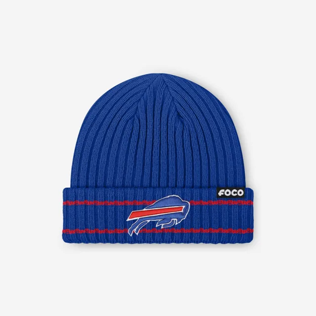 Bonnet côtelé avec logo principal Buffalo Bills