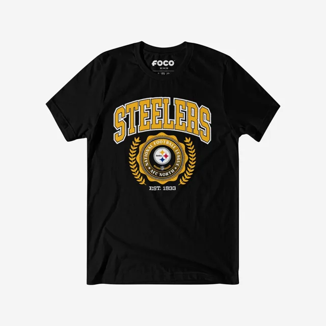 T-shirt à écusson de l'équipe Pittsburgh Steelers