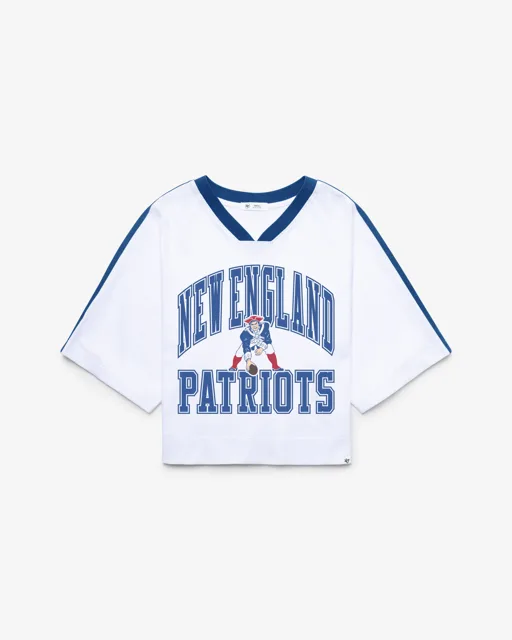 New England Patriots HISTORIQUE BIG OVERARCH '47 FEMME DROP NEEDLE RAGLAN JERSEY
