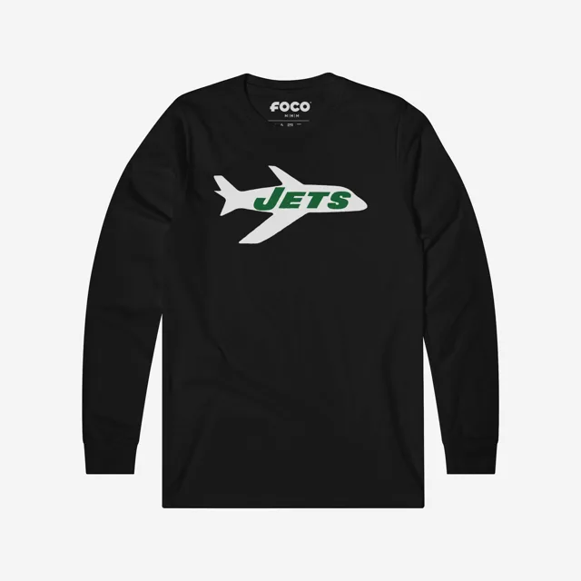 New York Jets 1963 T-shirt à manches longues avec logo rétro