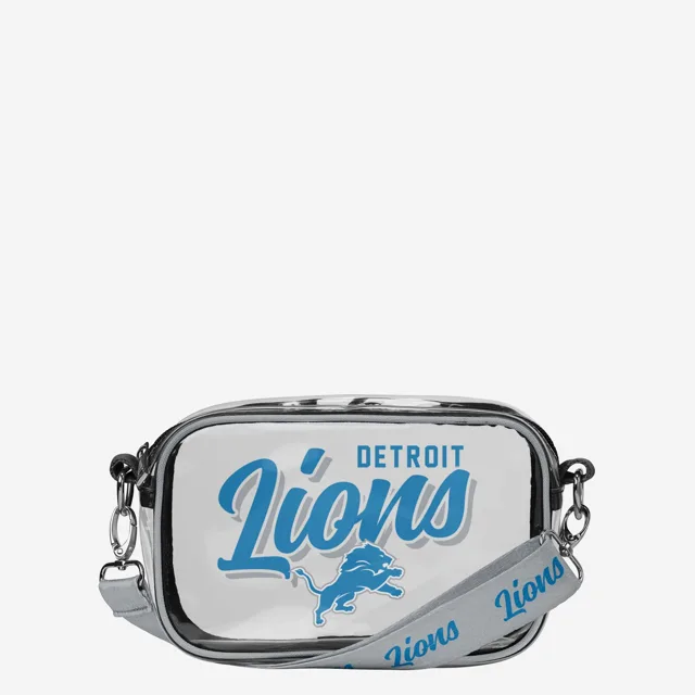 Detroit Lions Sac à bandoulière transparent Monty Script