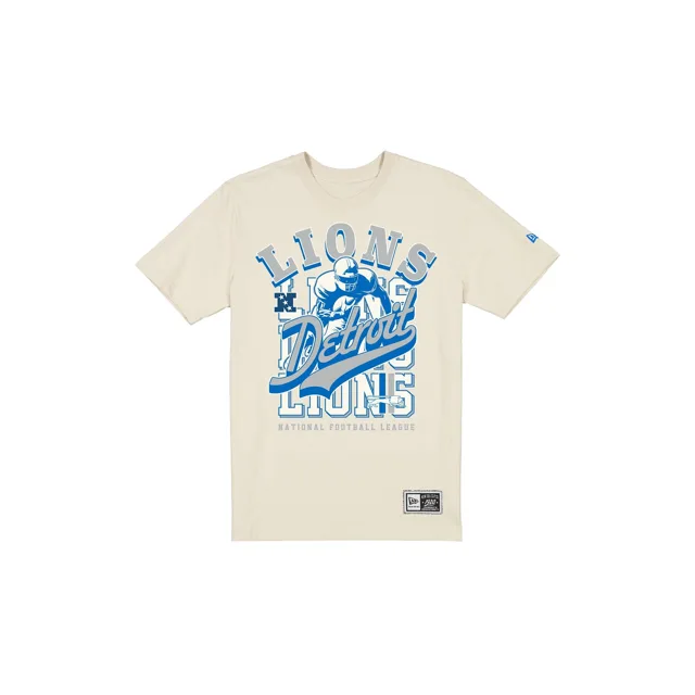 Detroit Lions Casque de retour T-shirt blanc chromé