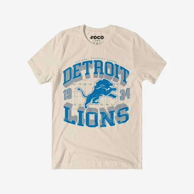 Detroit Lions T-shirt avec mot-symbole arqué