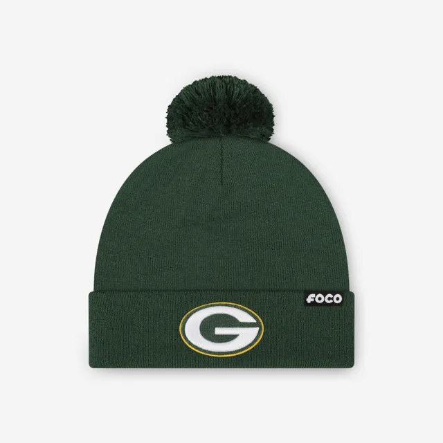 Bonnet à pompon avec logo principal Green Bay Packers Basic