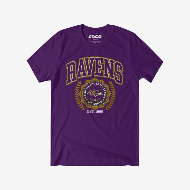 T-shirt à écusson de l'équipe Baltimore Ravens