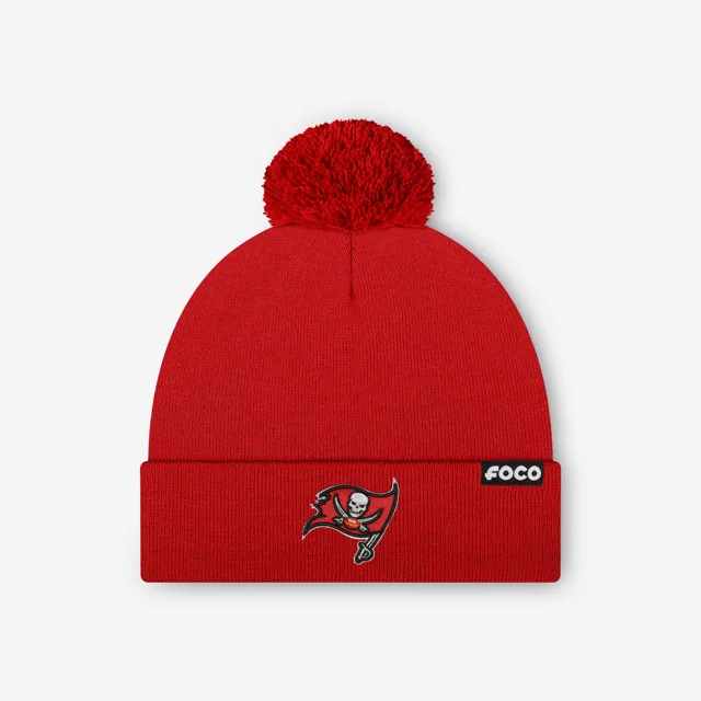 Bonnet à pompon avec logo principal Tampa Bay Buccaneers Basic