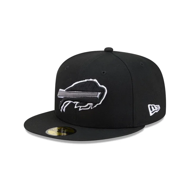 Buffalo Bills Casquette ajustée Basic 59FIFTY noire et blanche
