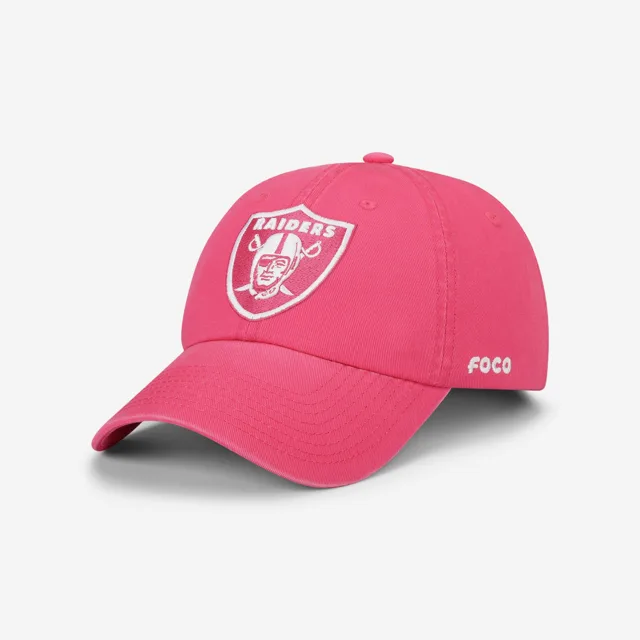 Casquette décontractée Las Vegas Raiders magenta et blanche