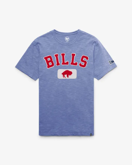 Buffalo Bills HISTORIQUE SEYMOORE BIEN USÉ '47 HEAVY SLUB TEE
