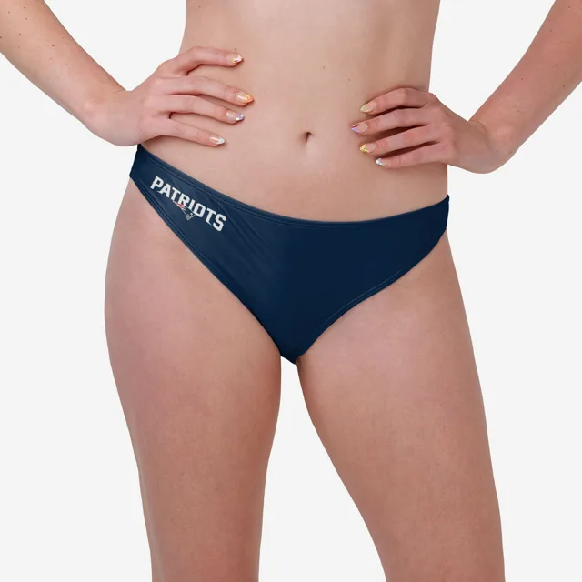 New England Patriots Bas de bikini uni avec mot-symbole pour femme