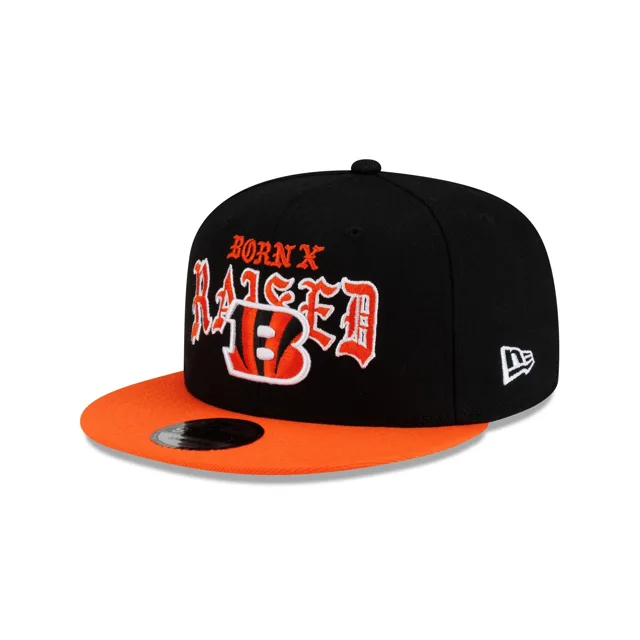 Born x Raised x Cincinnati Bengals Casquette Snapback bicolore 9FIFTY