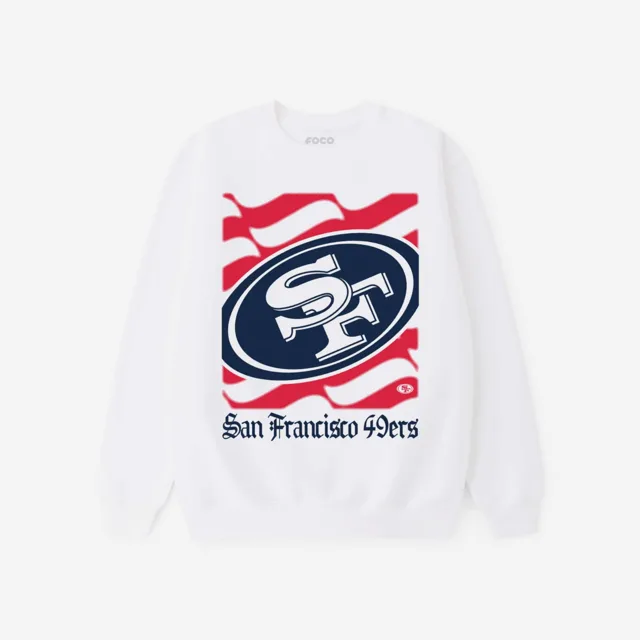 San Francisco 49ers Sweat-shirt à col rond avec logo American Heritage