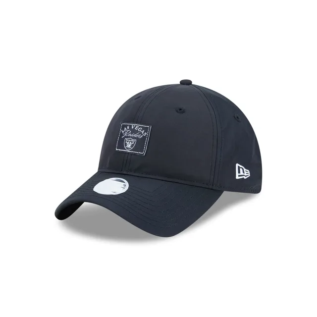 Las Vegas Raiders Chapeau de queue de cheval à dos ouvert pour femme avec patch tissé