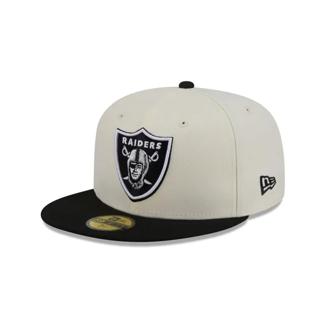 Las Vegas Raiders Casquette ajustée Basic 59FIFTY Chrome Blanc