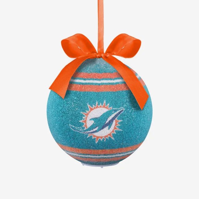 Miami Dolphins Ornement boule incassable à LED