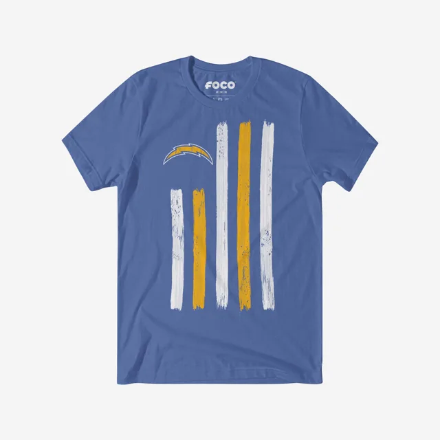 Los Angeles Chargers T-shirt drapeau coup de pinceau