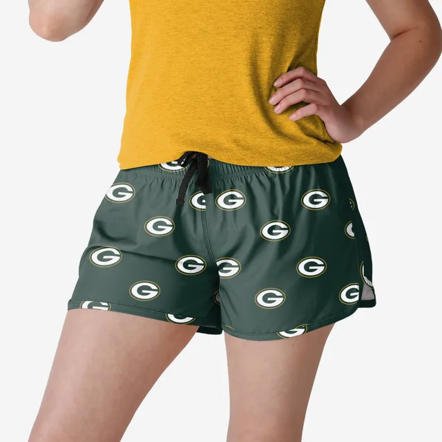 Green Bay Packers Mini short de course imprimé pour femme