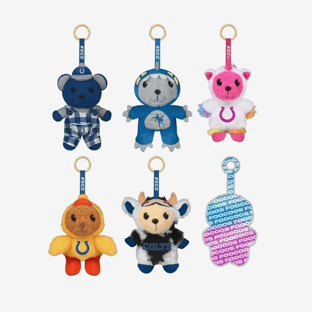 Indianapolis Colts FOOCOOS Peluche Sac Charm Porte-clés Blind Box Série 1