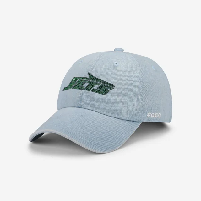 New York Jets Casquette décontractée en denim avec logo strass