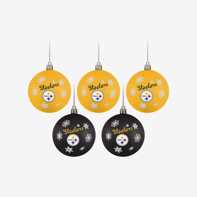 Pittsburgh Steelers Lot de 5 boules incassables