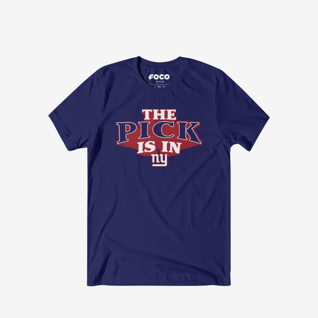 Le choix New York Giants est en t-shirt