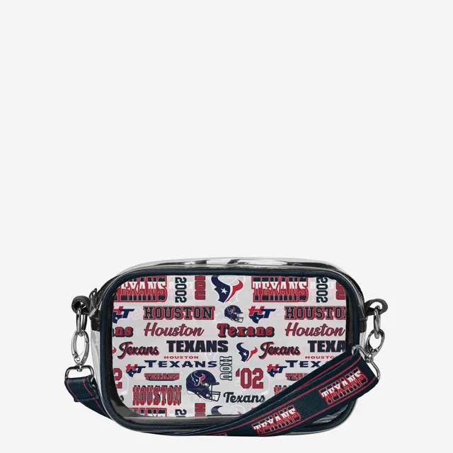 Houston Texans Répéter Sac à bandoulière transparent à imprimé rétro