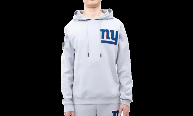 Sweat à capuche mélangé avec logo NFL New York Giants "Gris" FNG540120 GRY