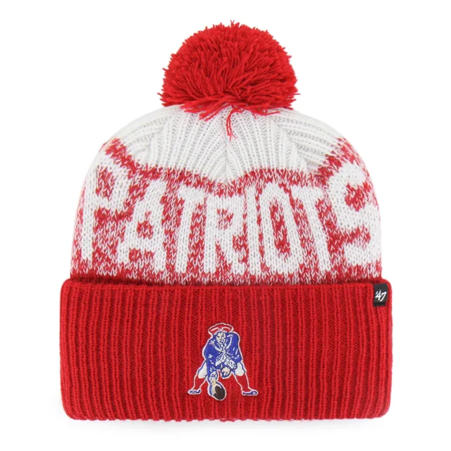 New England Patriots Tricot à revers historique Bone Chill '47