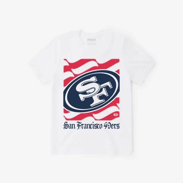 San Francisco 49ers T-shirt avec le mot-symbole du patrimoine américain