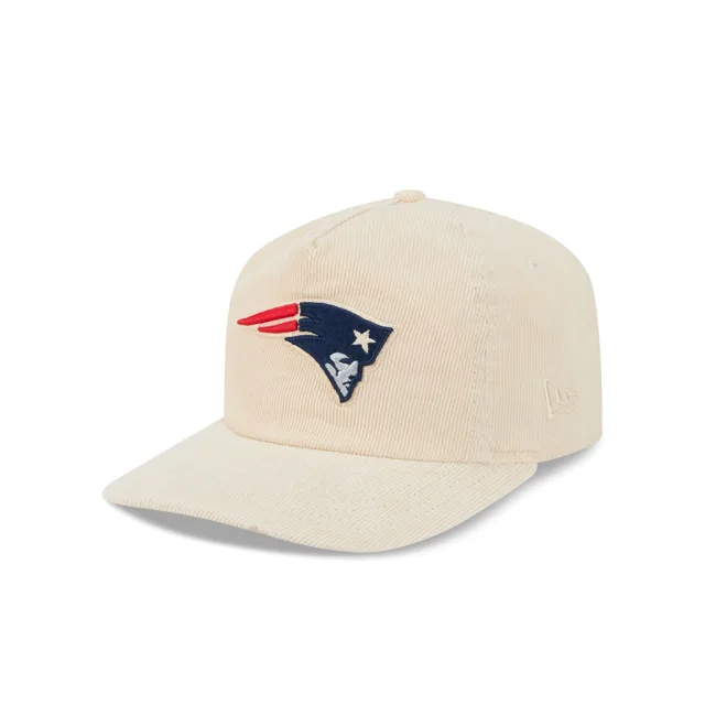 New England Patriots Chapeau réglable en velours côtelé chromé 19TWENTY