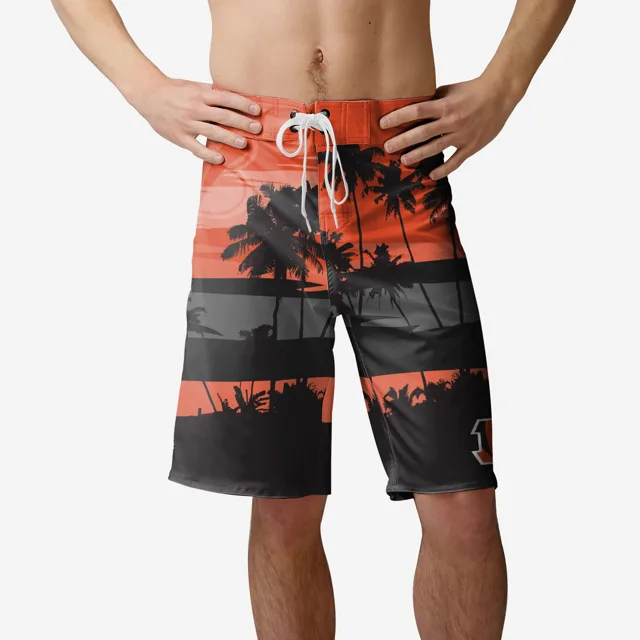 Short de bain Cincinnati Bengals Sunset
