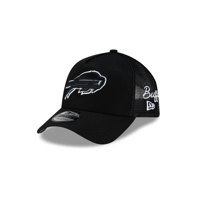 Buffalo Bills Side Script Casquette de camionneur noire 9FORTY A-Frame