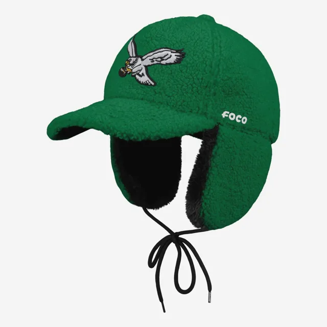 Philadelphia Eagles Casquette de trappeur Sherpa vert Kelly