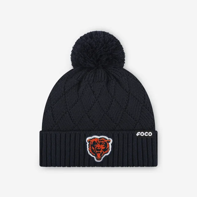 Chicago Bears Bonnet croisé avec logo principal en strass