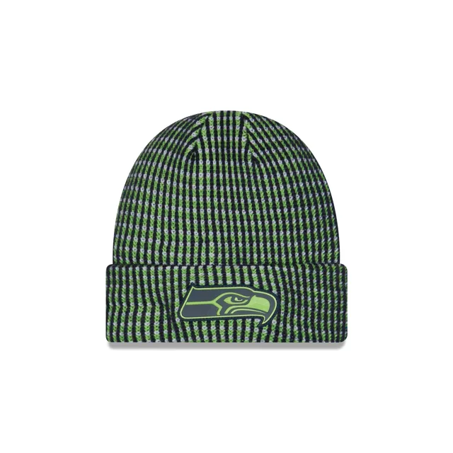 Seattle Seahawks 2026 Bonnet tricoté à revers pour temps froid