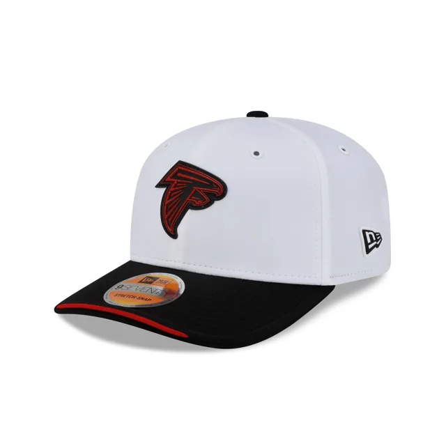 Atlanta Falcons 2026 Sideline Blanc 9SEVENTY Chapeau extensible à bouton-pression