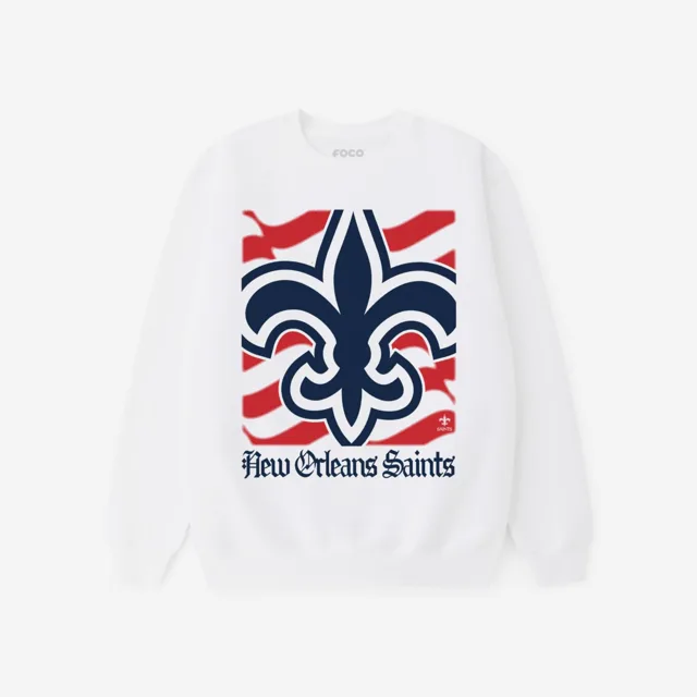New Orleans Saints Sweat-shirt à col rond avec logo American Heritage