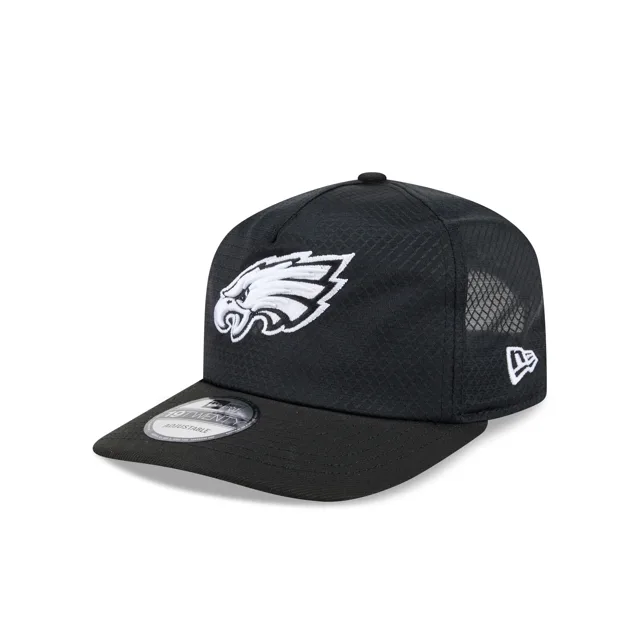 Philadelphia Eagles Casquette de camionneur en maille noire et blanche 19TWENTY