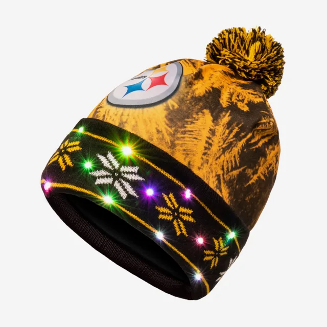 Bonnet lumineux Pittsburgh Steelers avec grand logo