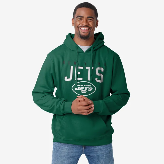 Sweat à capuche uni New York Jets