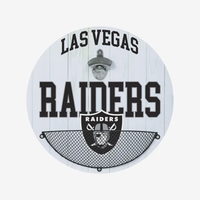 Las Vegas Raiders Ouvre-bouteille Cap Catcher Panneau mural