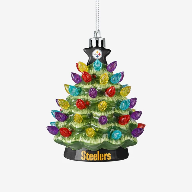 Pittsburgh Steelers Ornement d'arbre en céramique